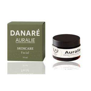 DANARÉ Auralie crema hidratante facial 50 ml de TAP NINU; hidratación profunda y suavidad duradera, empaque verde.