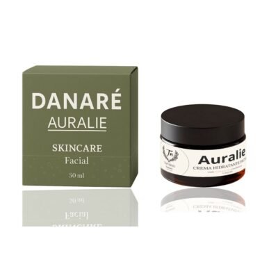 DANARÉ Auralie crema hidratante facial 50 ml de TAP NINU; hidratación profunda y suavidad duradera, empaque verde.
