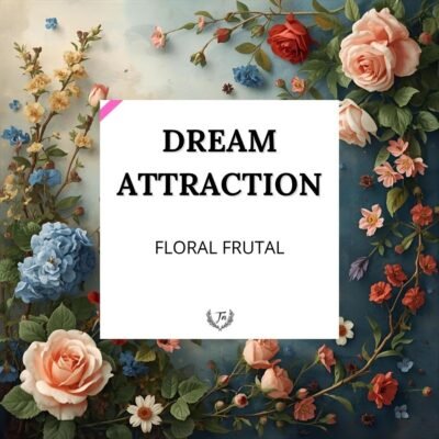 Dream Attraction Elixir | Floral–Frutal | TAP NINU TAP NINU Divine Blush Elixir: salida de champaña, maracuyá, durazno, naranja y granadina; corazón de mimosa, tiaré, ylang-ylang, madreselva y jazmín de estrella; base de tonka, hojas de violeta y maderas blancas para una firma encantadora.